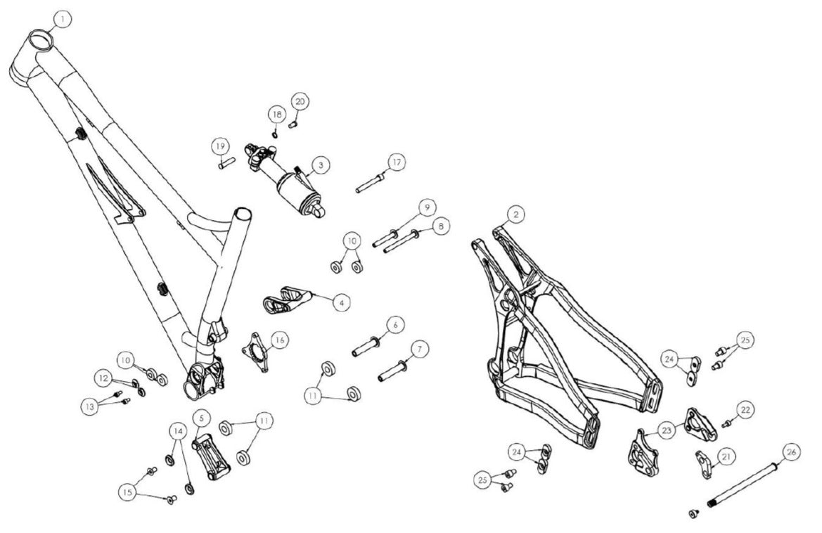 Small Part KS Link Top Link Pivot Kit