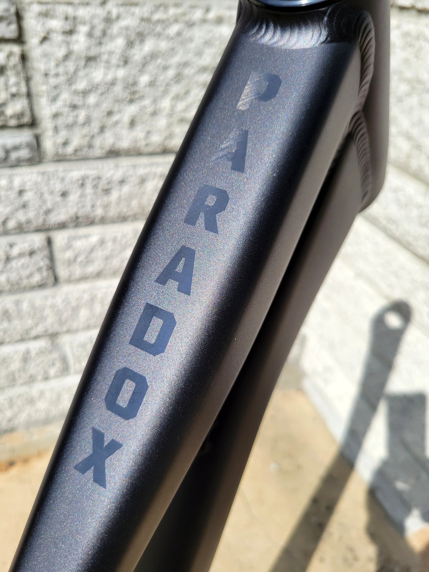 Paradox Frameset - XL Black Ano, Headset